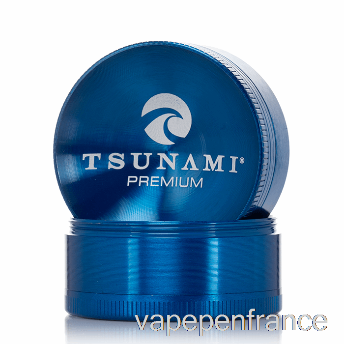 Tsunami 1,9 Pouces 4 Pièces Broyeur Supérieur Enfoncé Bleu (50 Mm) Stylo Vape